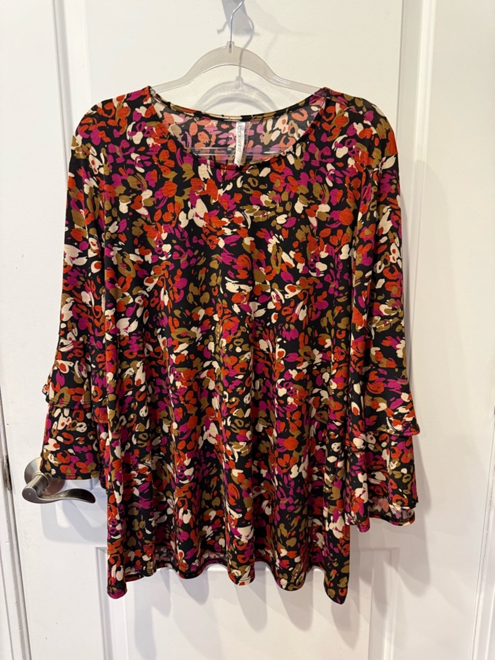 Dear Scarlett Multicolor Floral Print Plus Size Top - Women's Size 2X